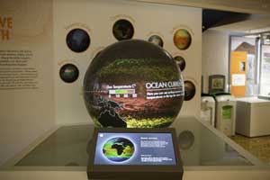 interactive globe display